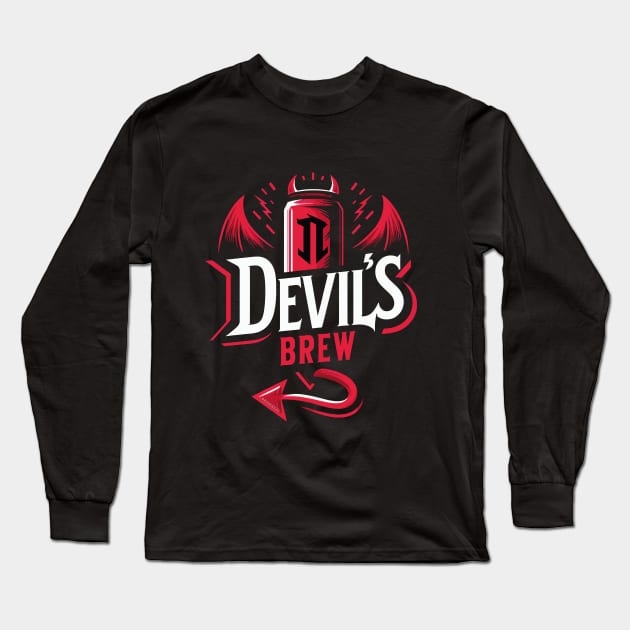 Devils Brew Long Sleeve T-Shirt by Sketchy